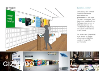 Illustration for article titled Leak: Inside the Microsoft Store With Wall-Sized Screens and the Answers Bar